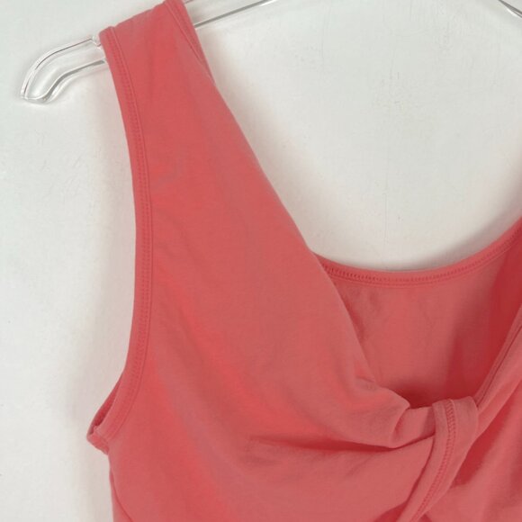 NWT American Eagle Twisted Back Cropped Tank Top Crop Top Coral Size XL NEW - Picture 9 of 11